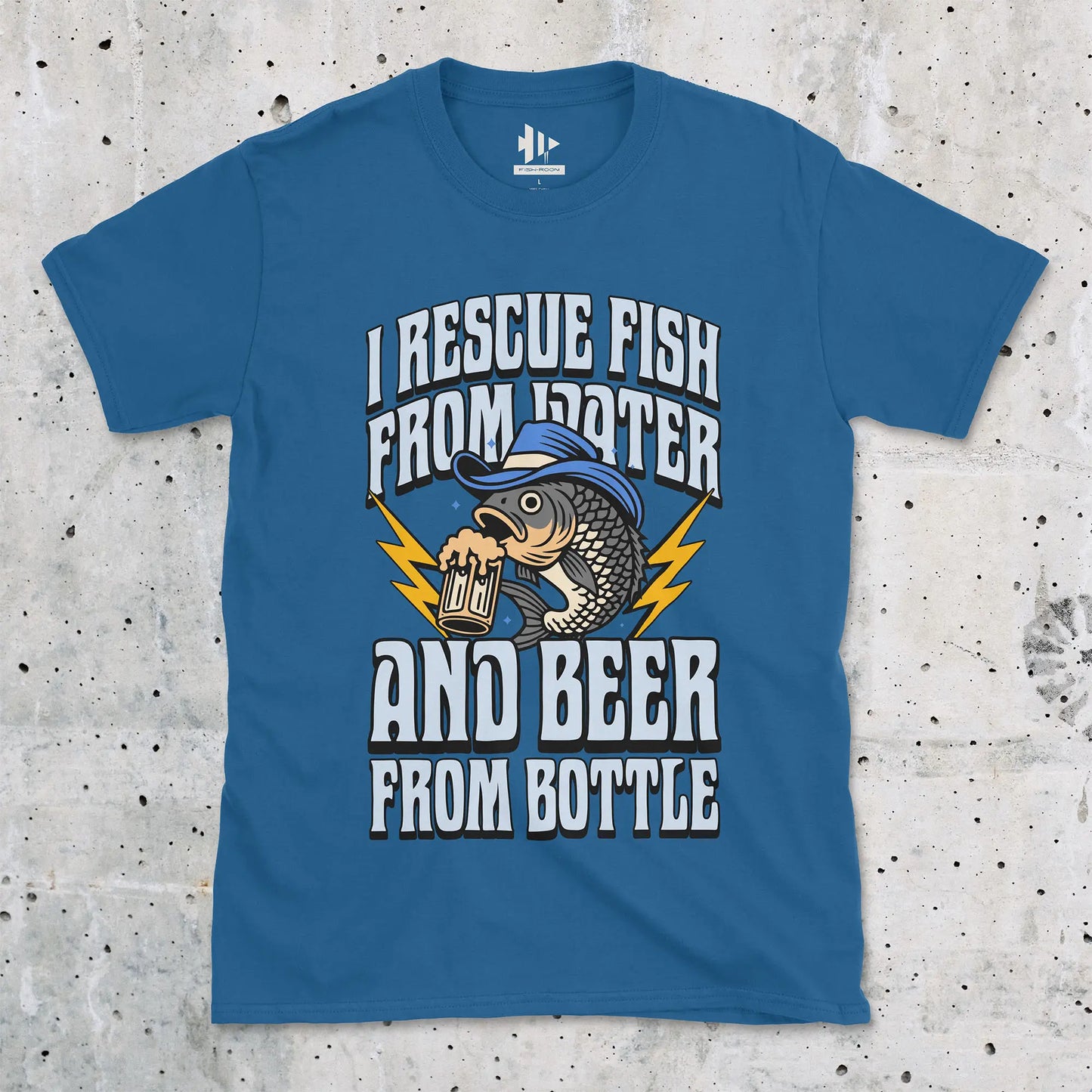 Beer & Bass – Classic Combo Tee Royal T-Shirt