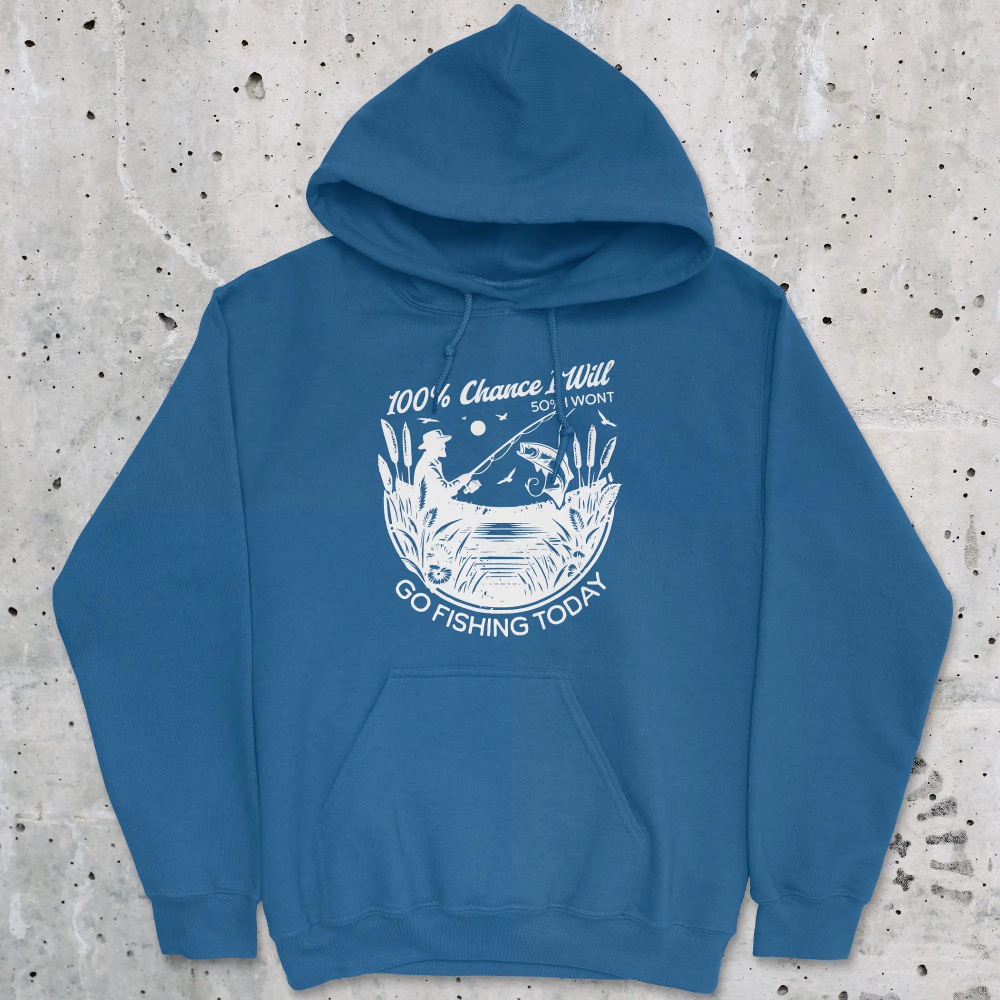 100% Fishing Day Hoodie | graphic hoodie – FISH-ROOM LLC