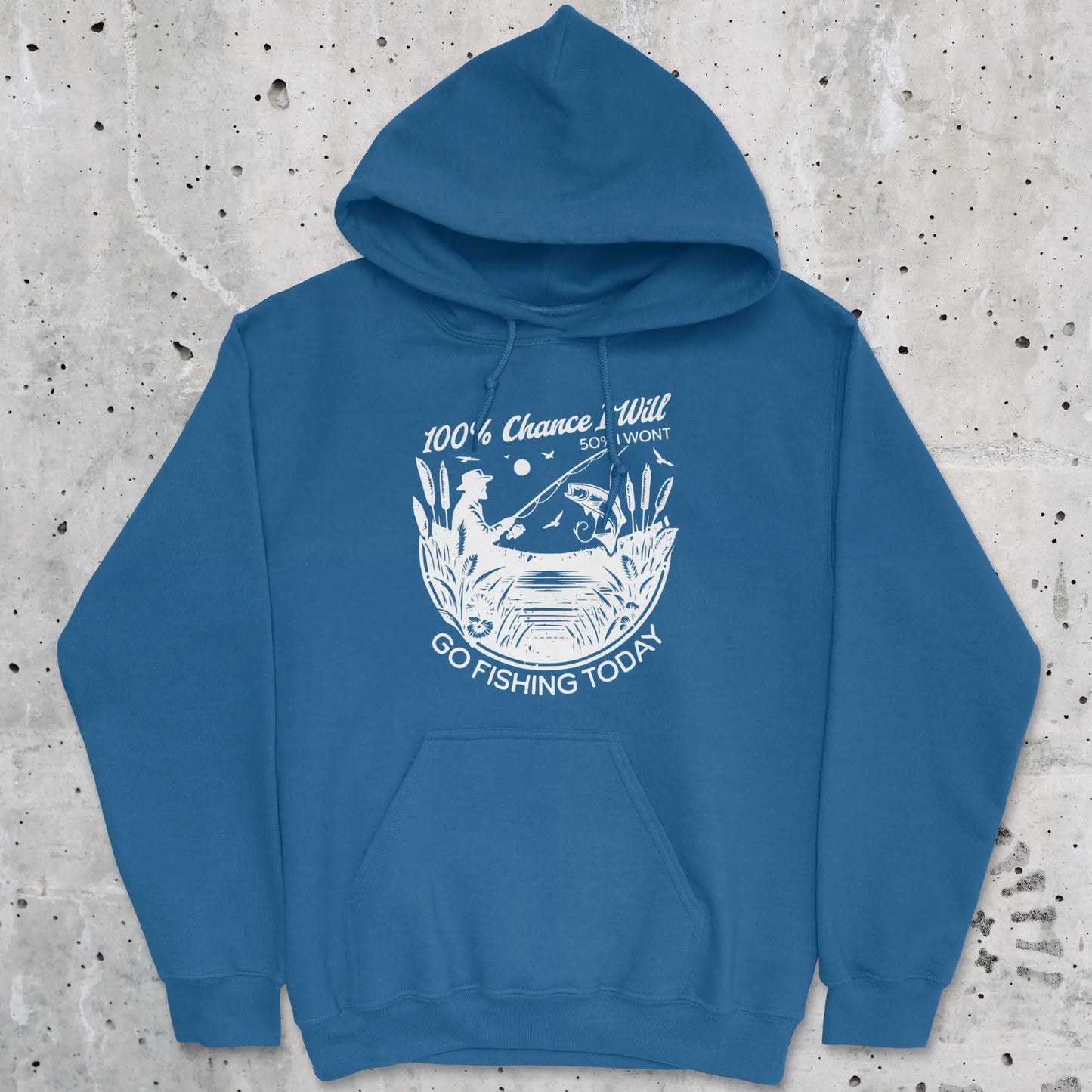 Royal, 100% Fishing Day Hoodie – fish-room