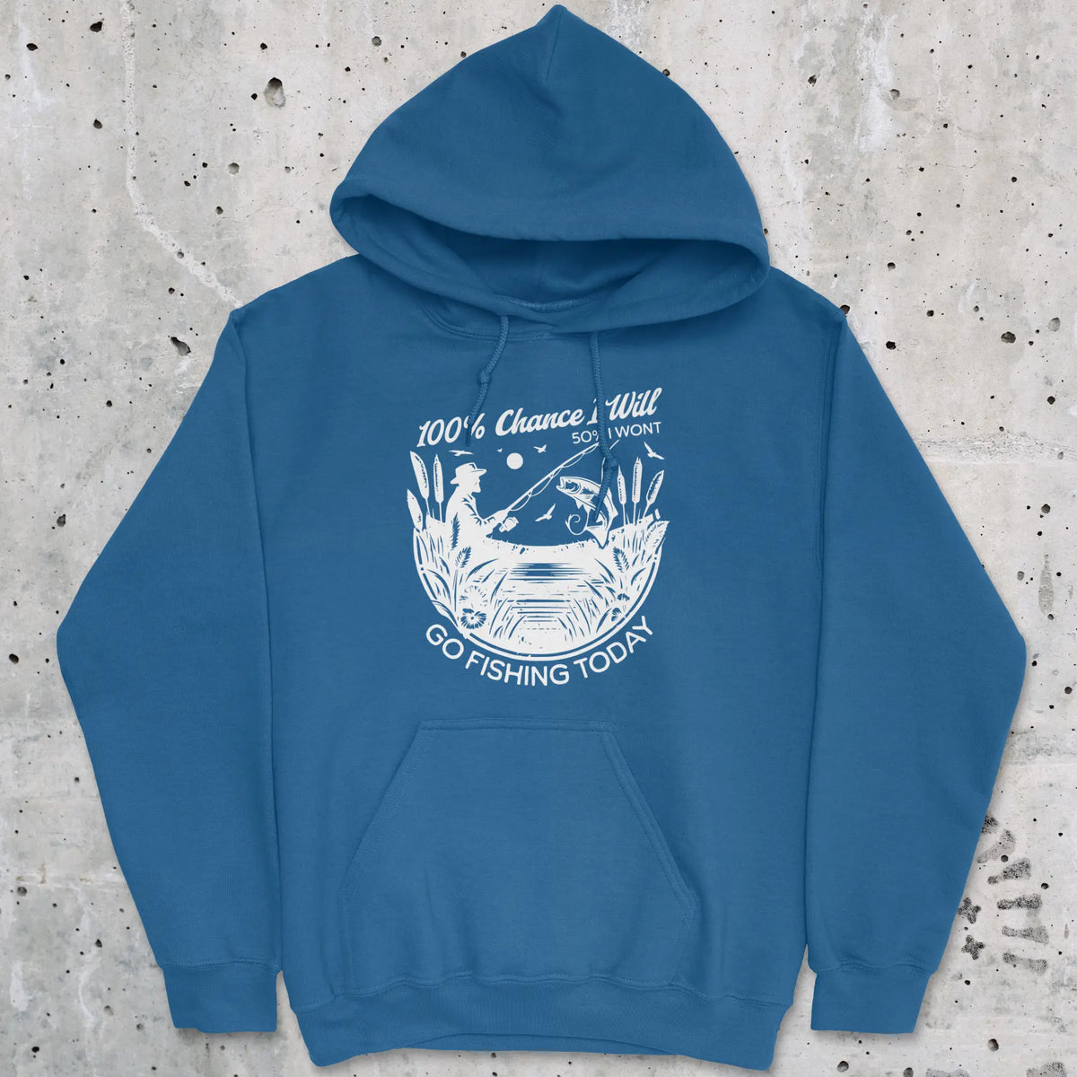 Royal, 100% Fishing Day Hoodie – fish-room