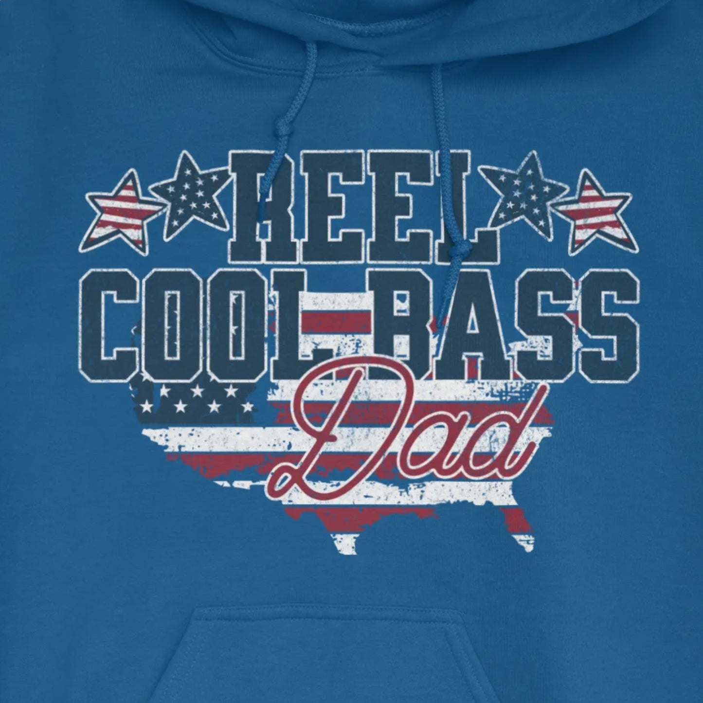 Royal, Reel Cool Bass Dad Hoodie – fish-room