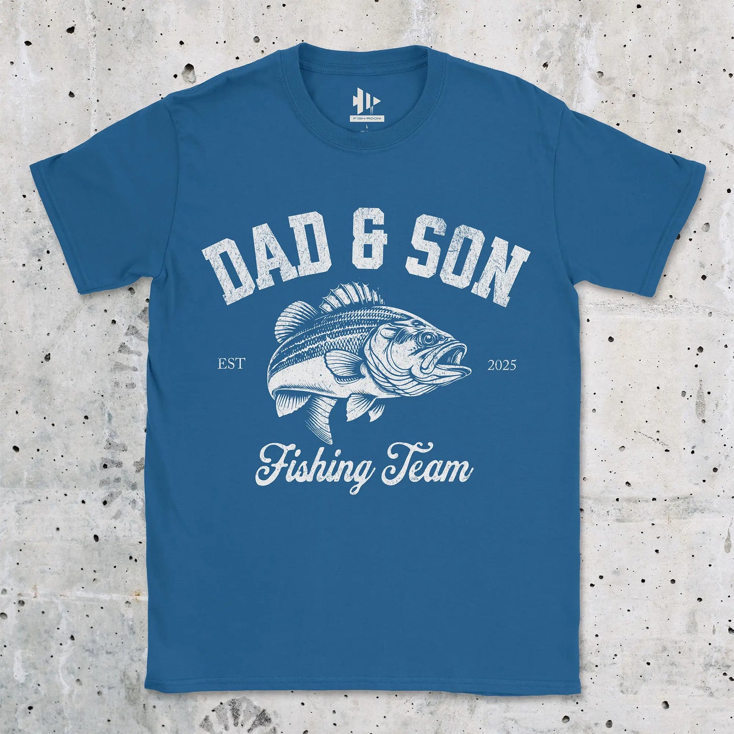 Dad & Son Fishing Team Tee Royal T-Shirt