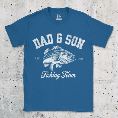 Dad & Son Fishing Team Tee Royal T-Shirt