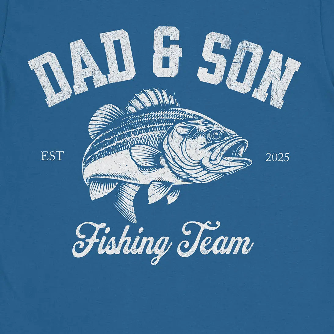 Dad & Son Fishing Team Tee Royal T-Shirt