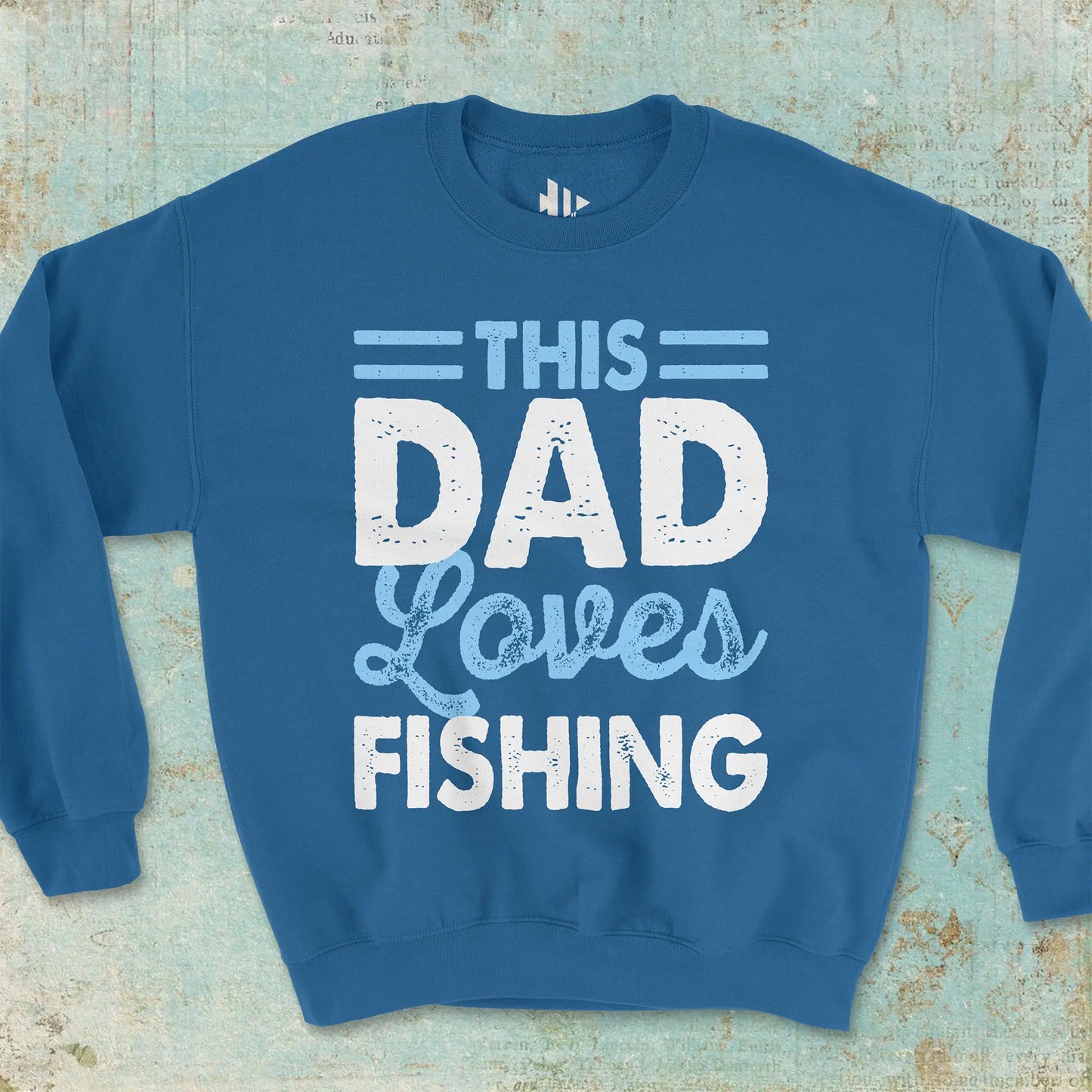 This Dad Loves Fishing Crewneck Sweatshirt