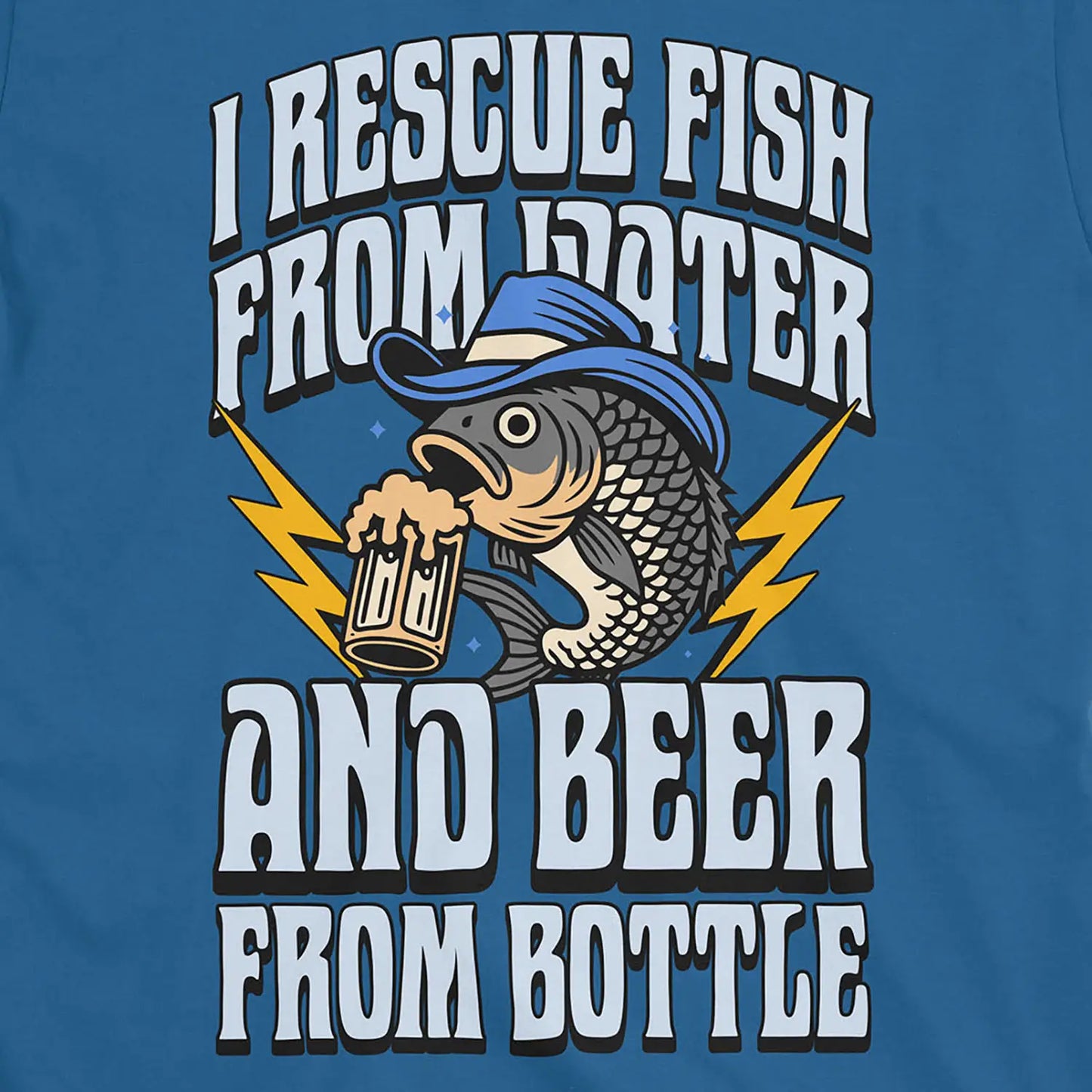 Beer & Bass – Classic Combo Tee Royal T-Shirt