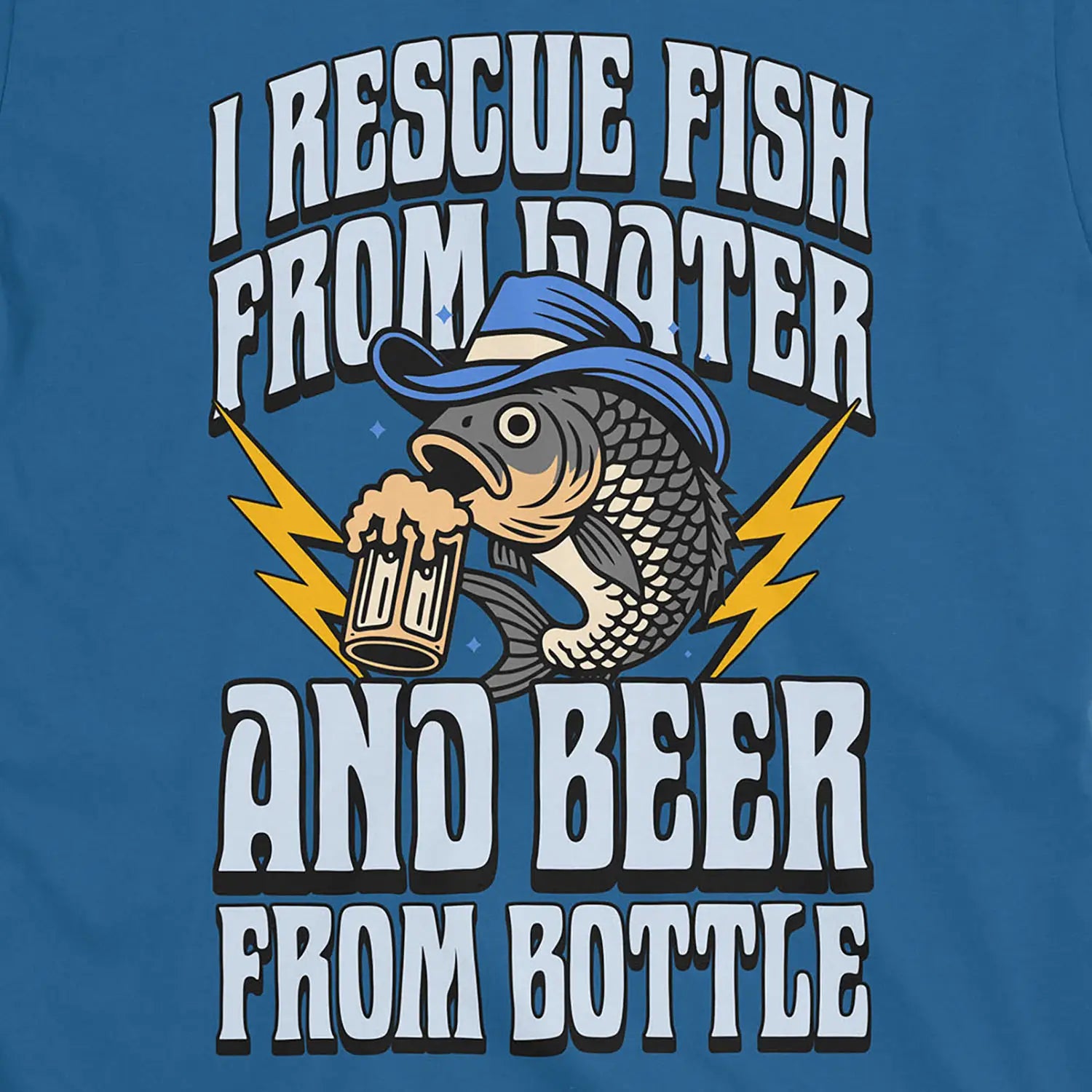 Beer & Bass – Classic Combo Tee Royal T-Shirt