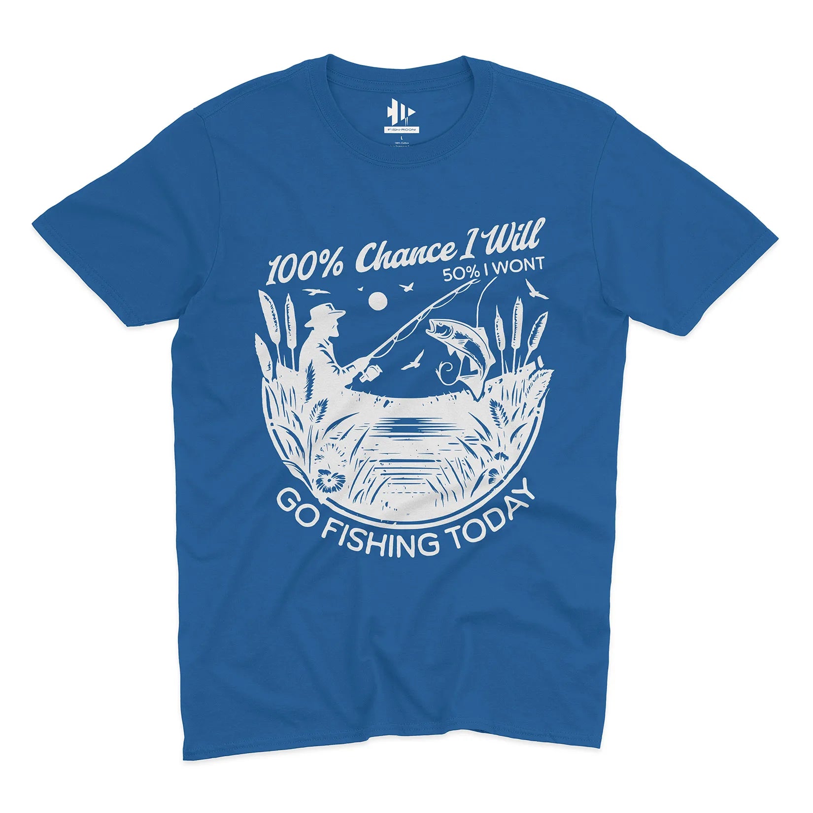100% Fishing Day Tee
