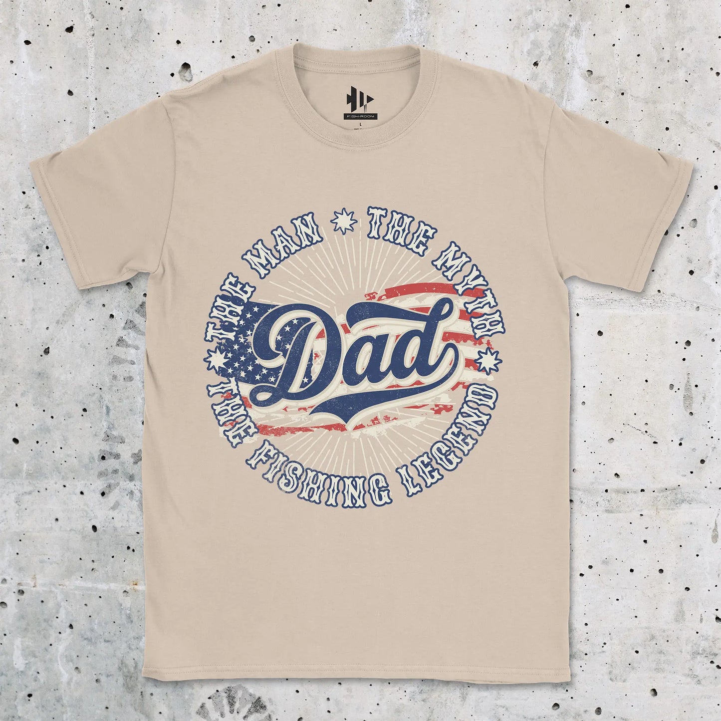 Sand, Legendary Dad Fishing Tee – fish-room