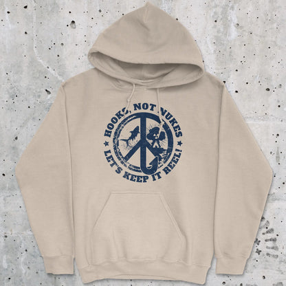 Sand, Hooks, Not Nukes – Let’s Keep It Reel! Hoodie – fish-room