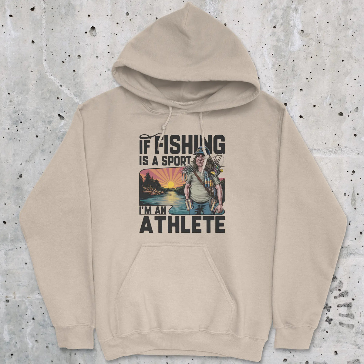 Sand, Fishing Athlete Hoodie – fish-room