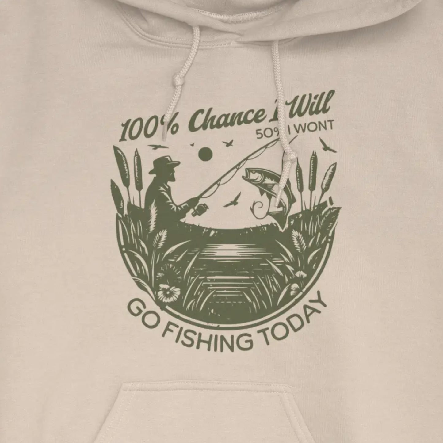 Sand, 100% Fishing Day Hoodie – fish-room