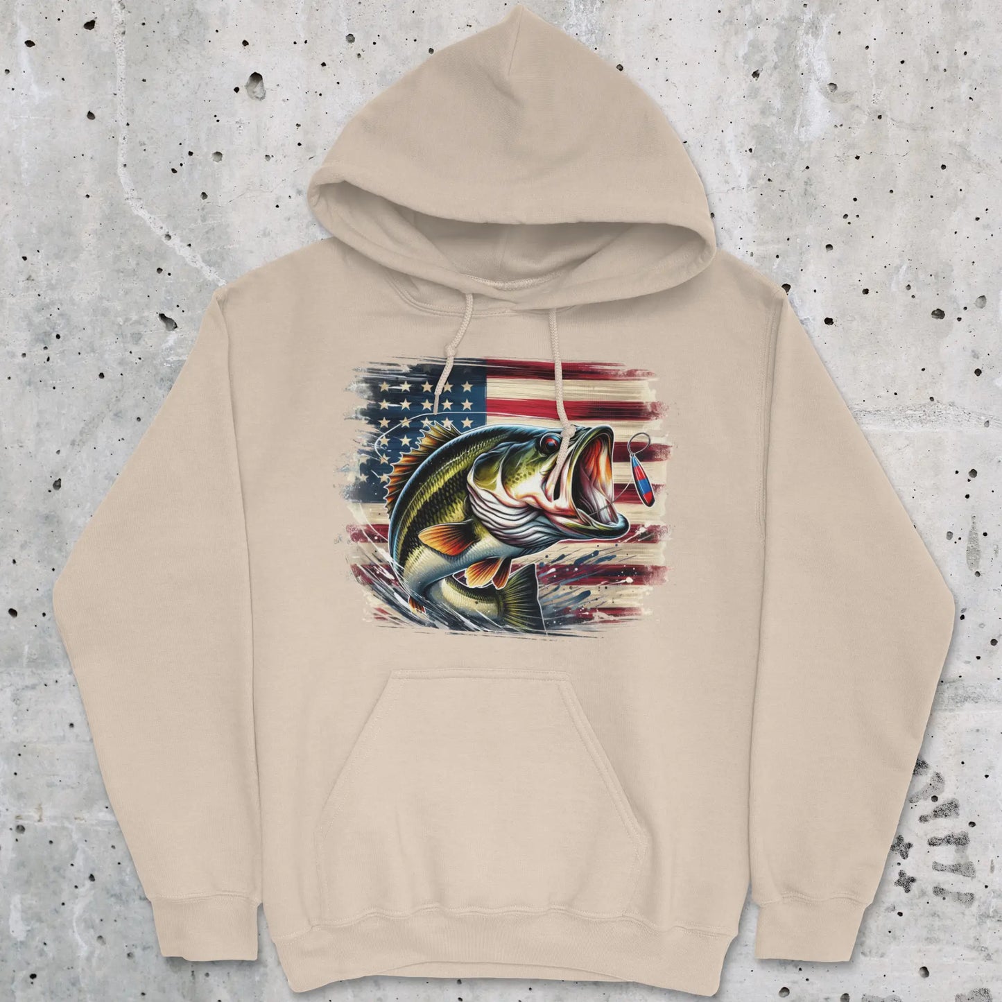 Sand, American Bass Hoodie – fish-room