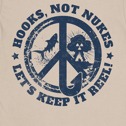 Sand, Hooks, Not Nukes – Let’s Keep It Reel! Tee – fish-room