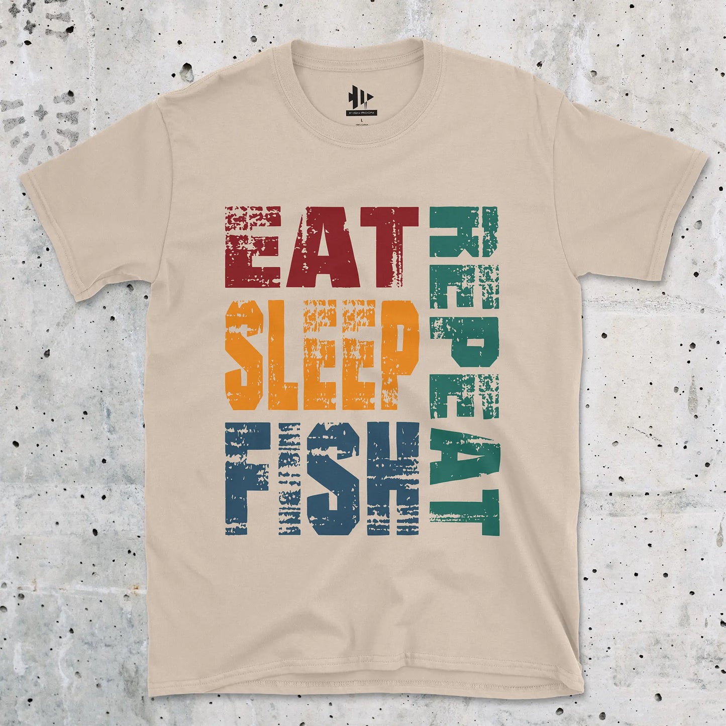 Sand, Eat Sleep Fish Repeat  Tee – fish-room