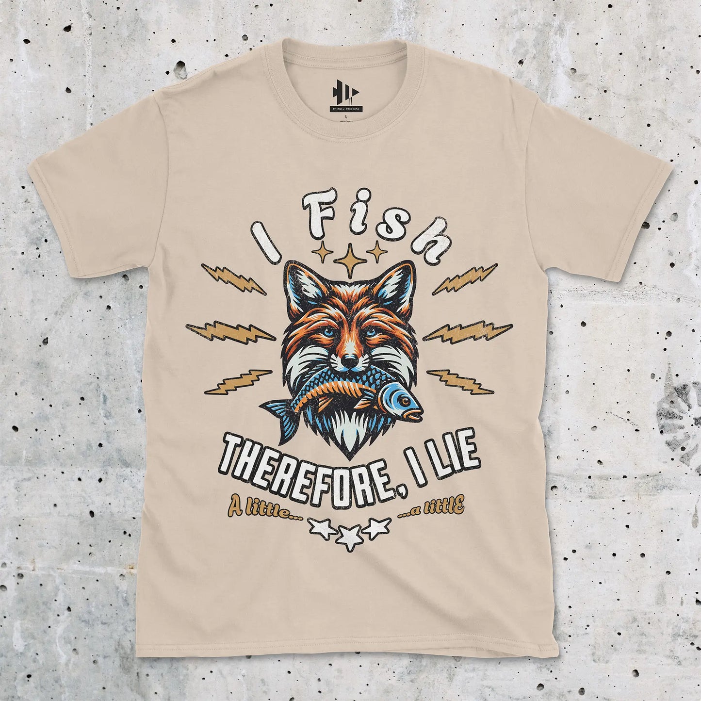 Sand, I Fish, Therefore I Lie... A Little Tee – fish-room