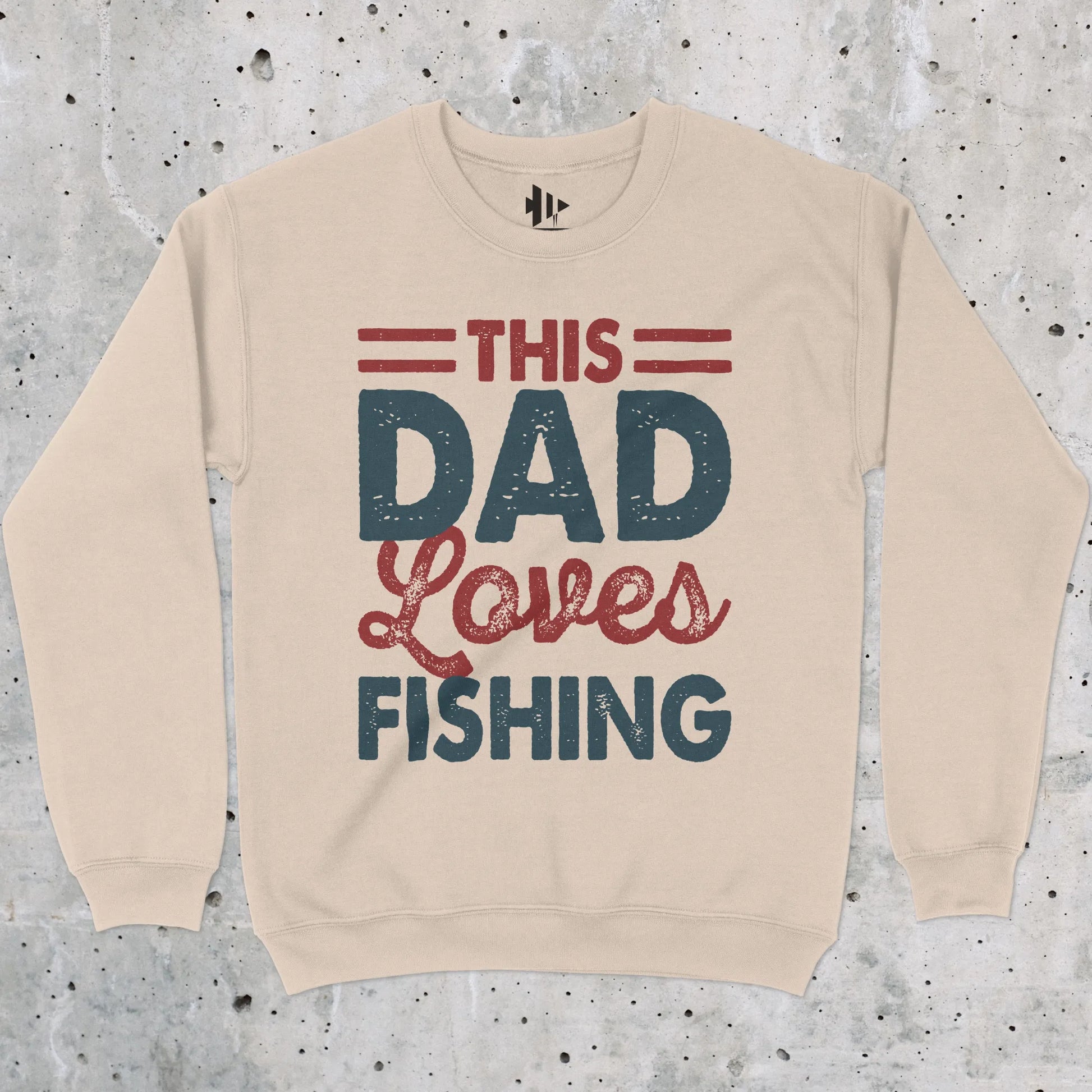Sand, This Dad Loves Fishing Crewneck Sweatshirt – fish-room