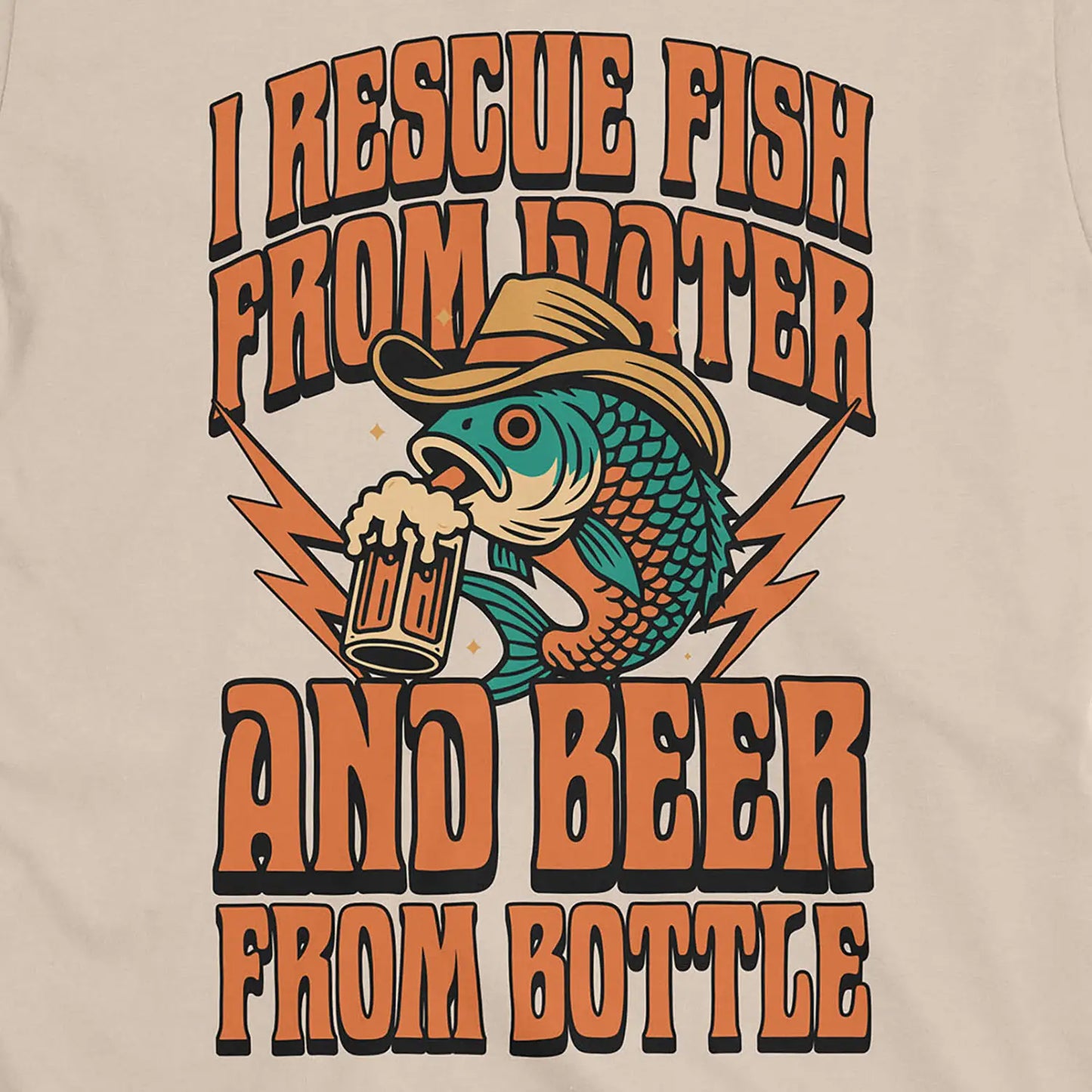Beer & Bass – Classic Combo Tee Sand T-Shirt