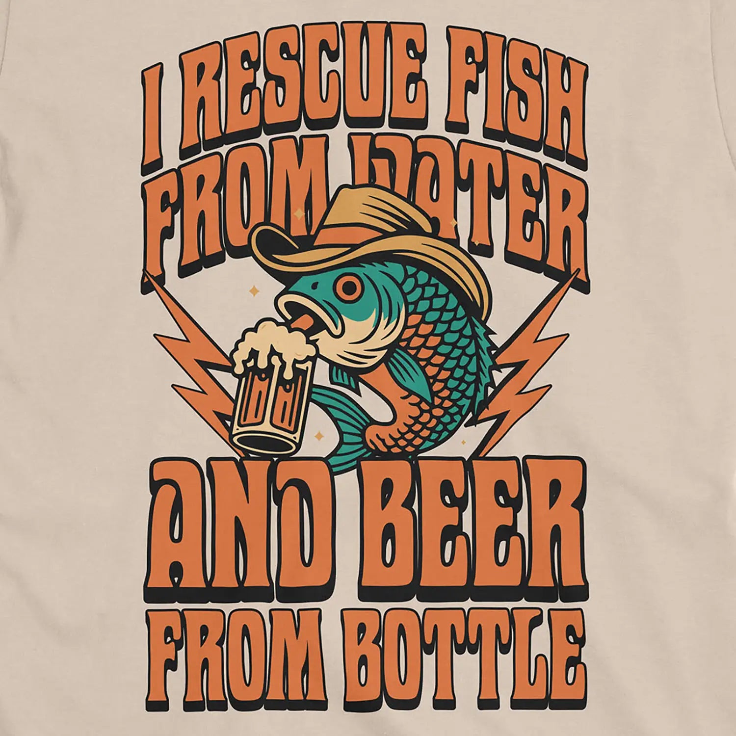 Beer & Bass – Classic Combo Tee Sand T-Shirt