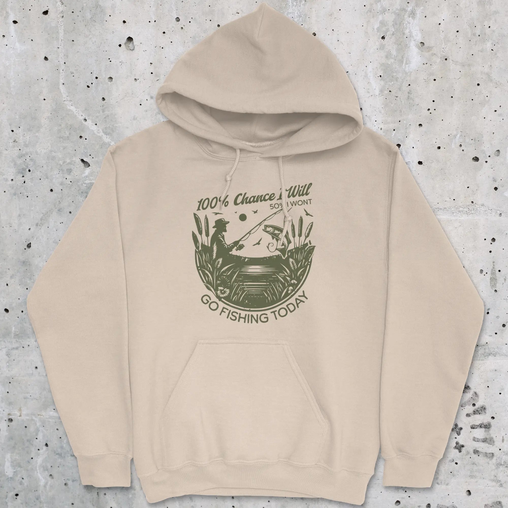 100% Fishing Day Hoodie | graphic hoodie – FISH-ROOM LLC
