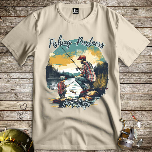 Fishing Partners for Life Tee-funny fishing t shirt-FISH-ROOM LLC