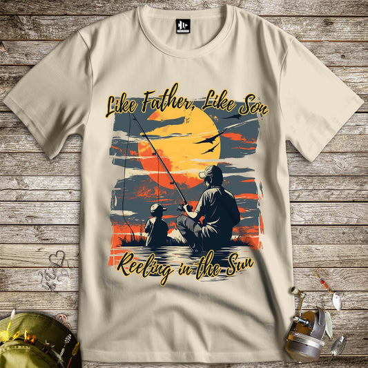 Like Father Like Son Tee-funny fishing t shirt-FISH-ROOM LLC