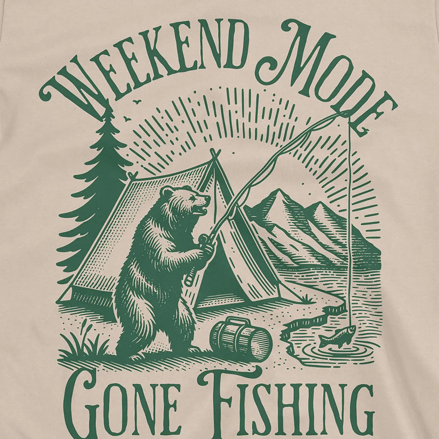 Sand, Weekend Mode: Gone Fishing Tee – fish-room