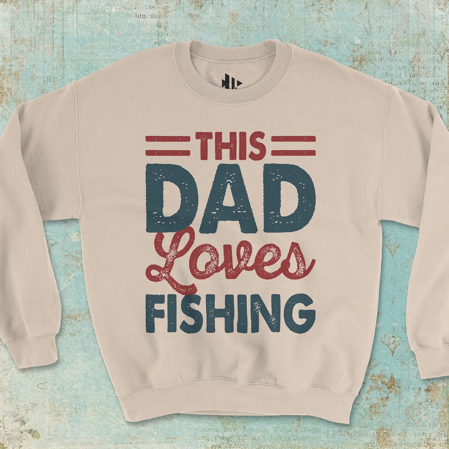 This Dad Loves Fishing Crewneck Sweatshirt