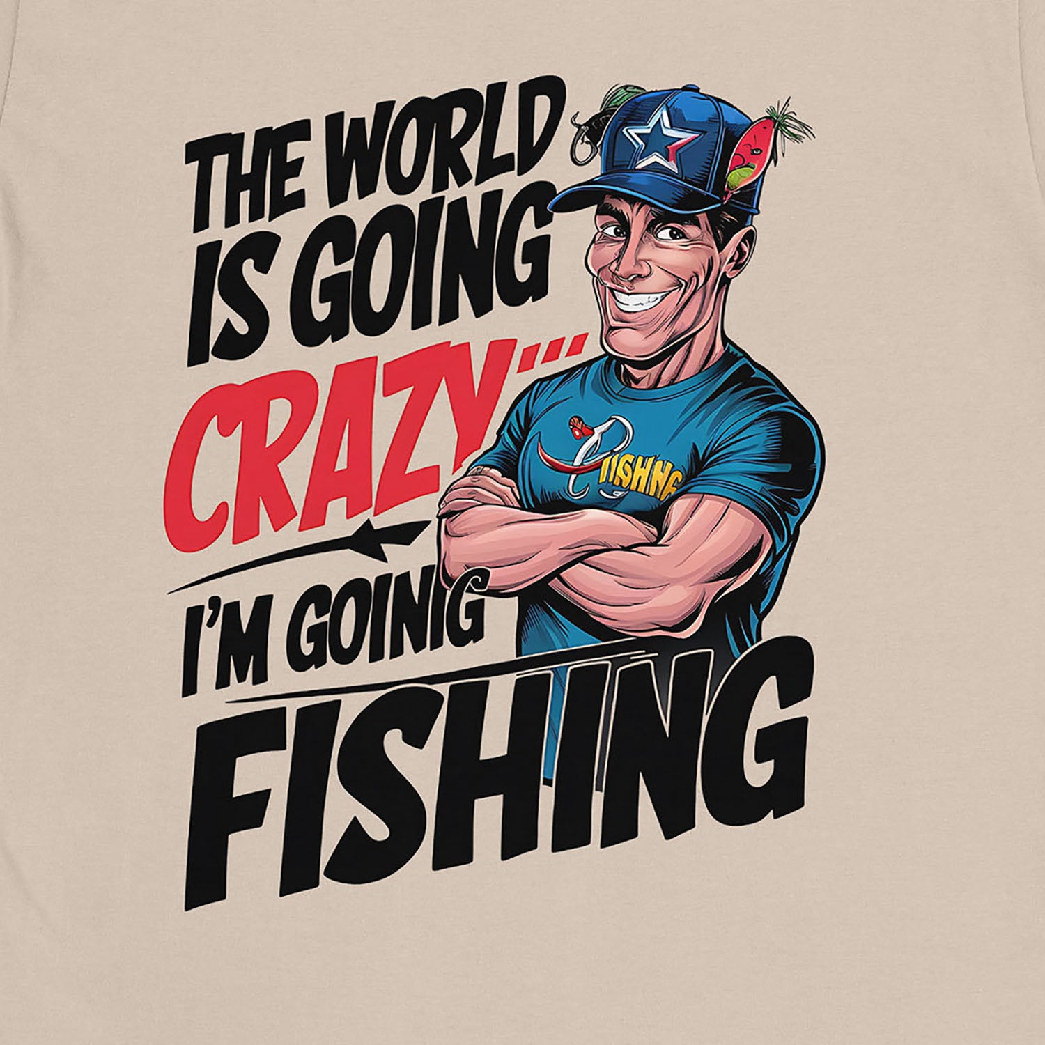 Sand, I'm going fishing Tee – fish-room