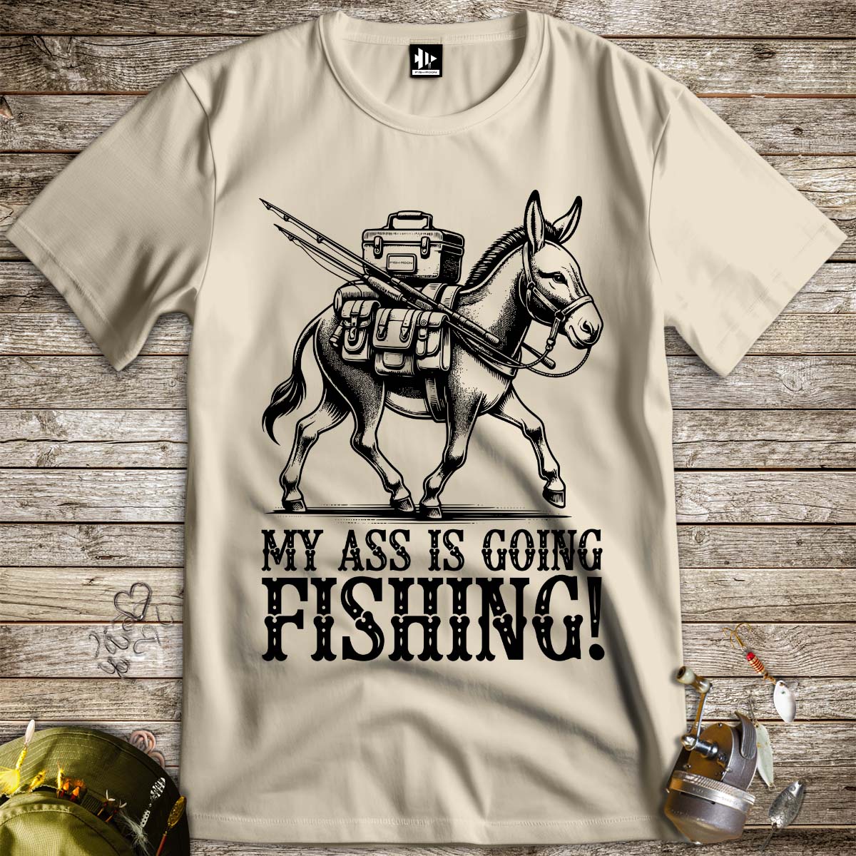 My Ass is Going Fishing! Tee-funny fishing t shirt-FISH-ROOM LLC