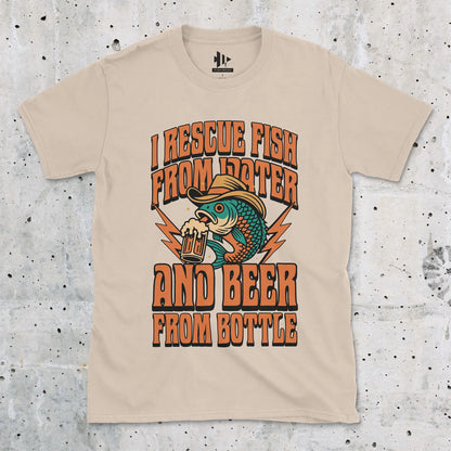 Beer & Bass – Classic Combo Tee Sand T-Shirt