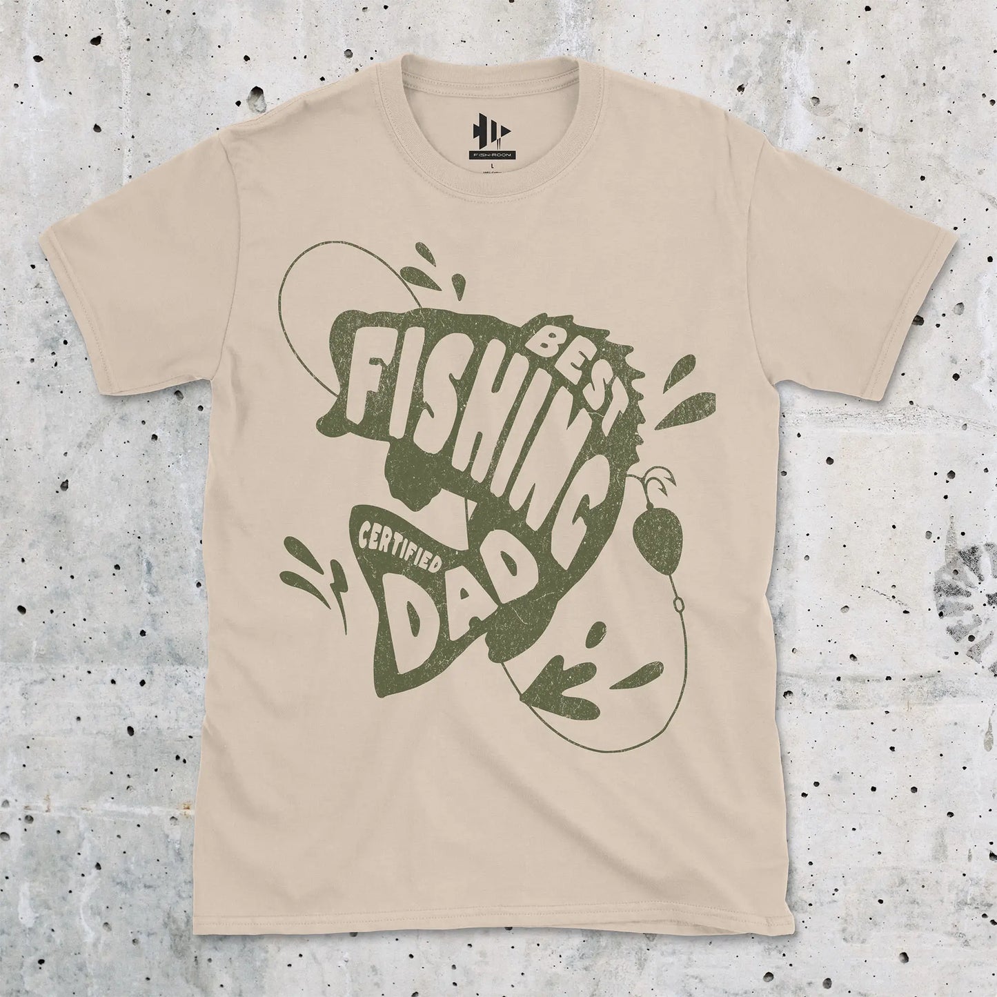 Sand, Certified Best Fishing Dad Tee – fish-room