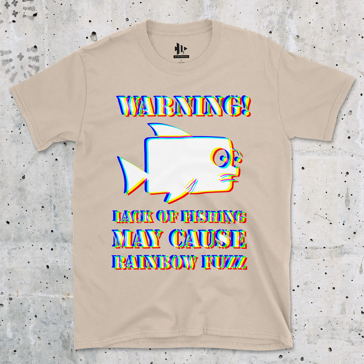 Sand, Lack of Fishing May Cause Rainbow Fuzz Tee – fish-room