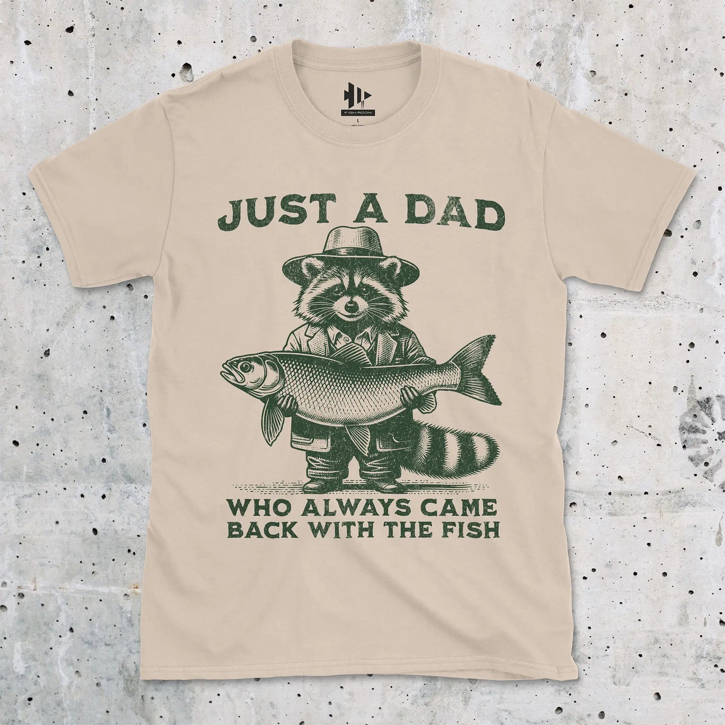 Sand, Just a Dad Who Always Came Back With a Fish Tee – fish-room