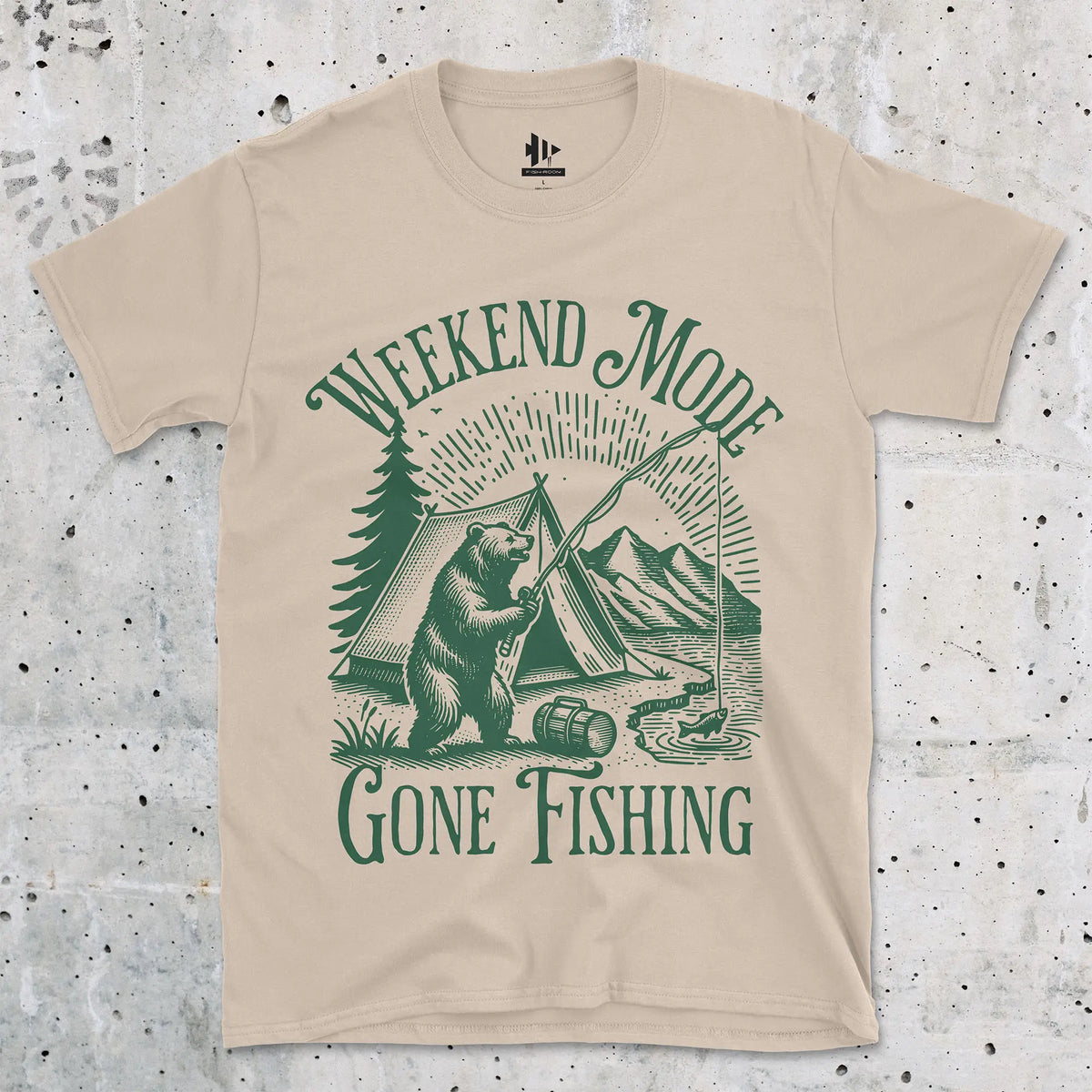 Sand, Weekend Mode: Gone Fishing Tee – fish-room