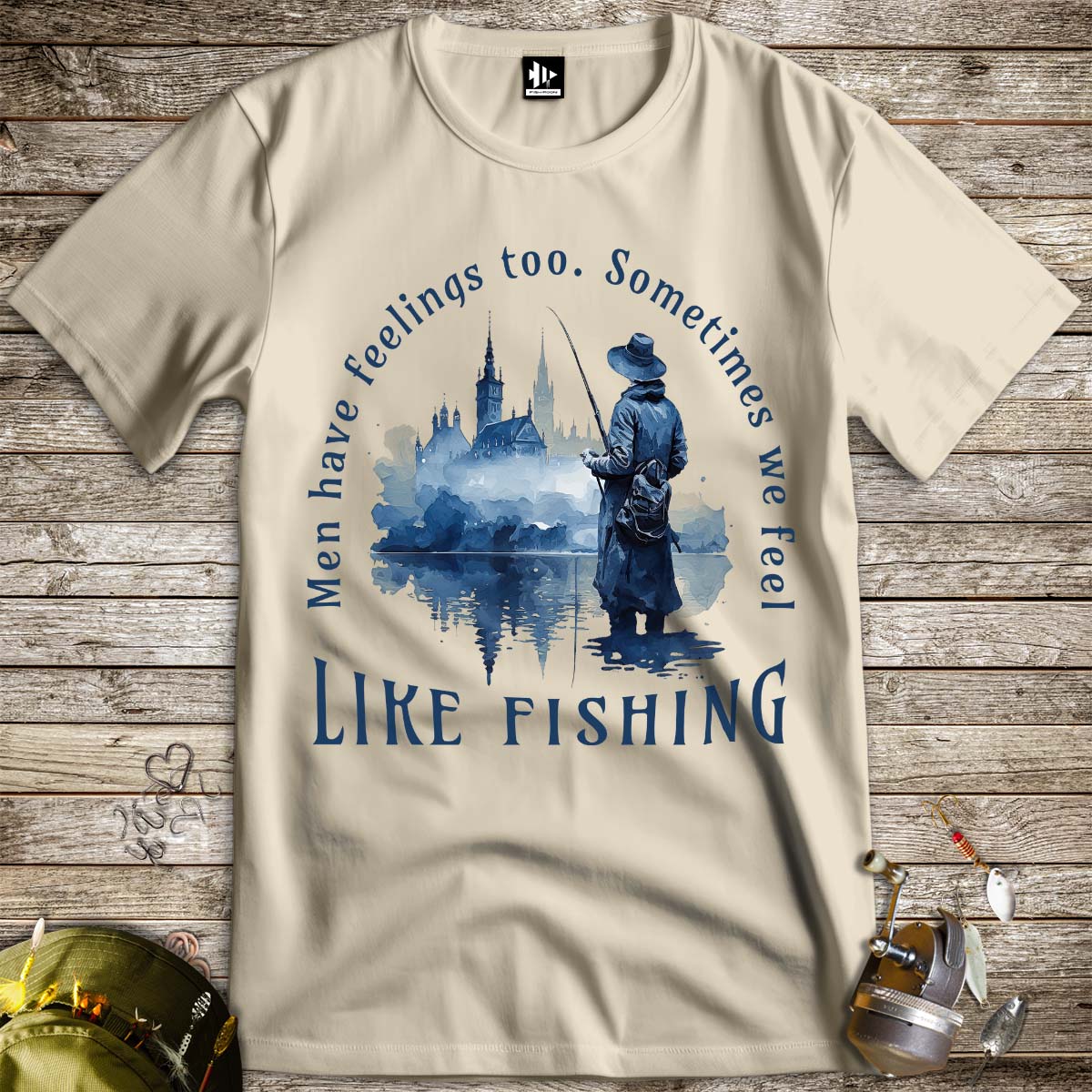 Men Have Feelings Too Tee-funny fishing t shirt-FISH-ROOM LLC