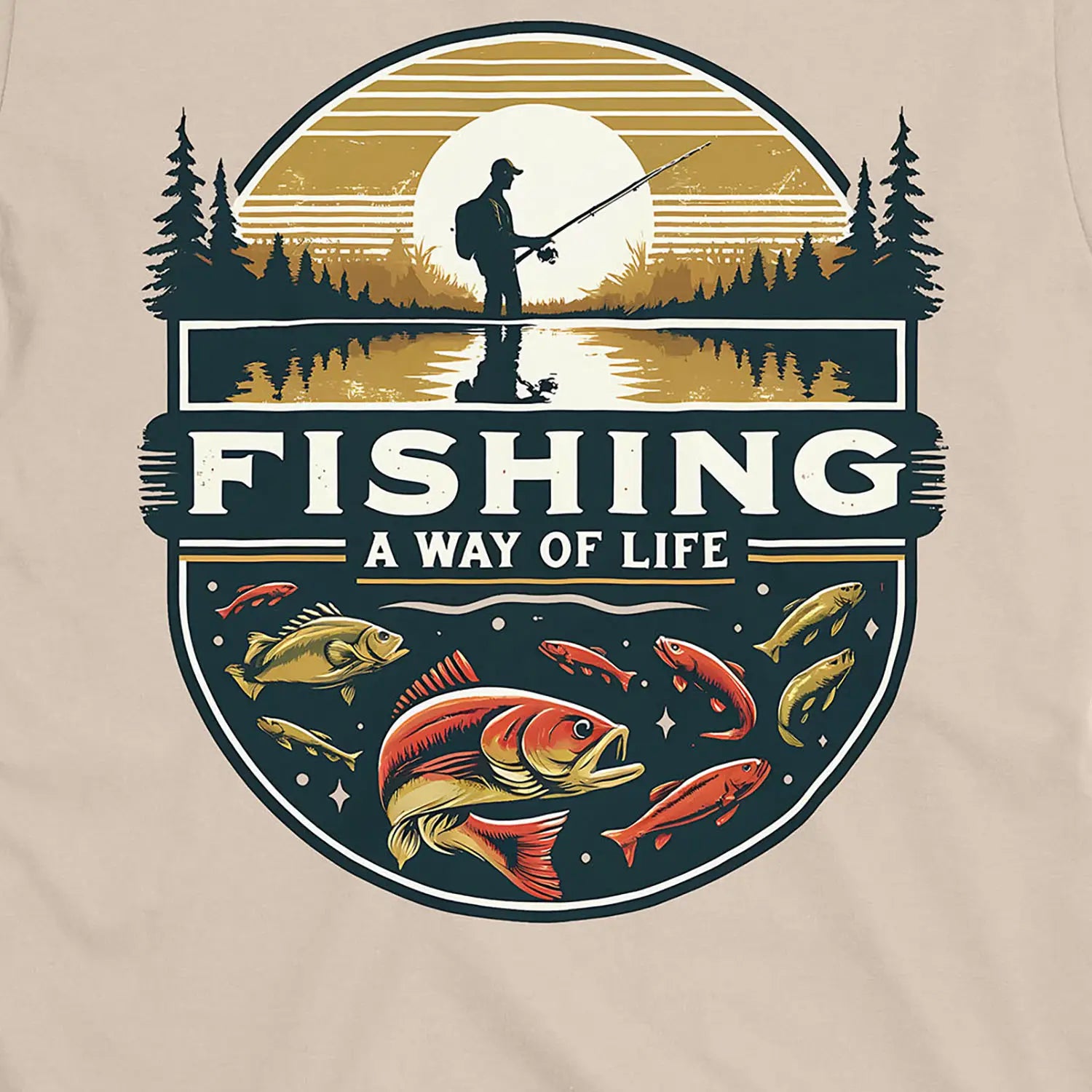 Sand, Fishing, Way of Life Tee – fish-room