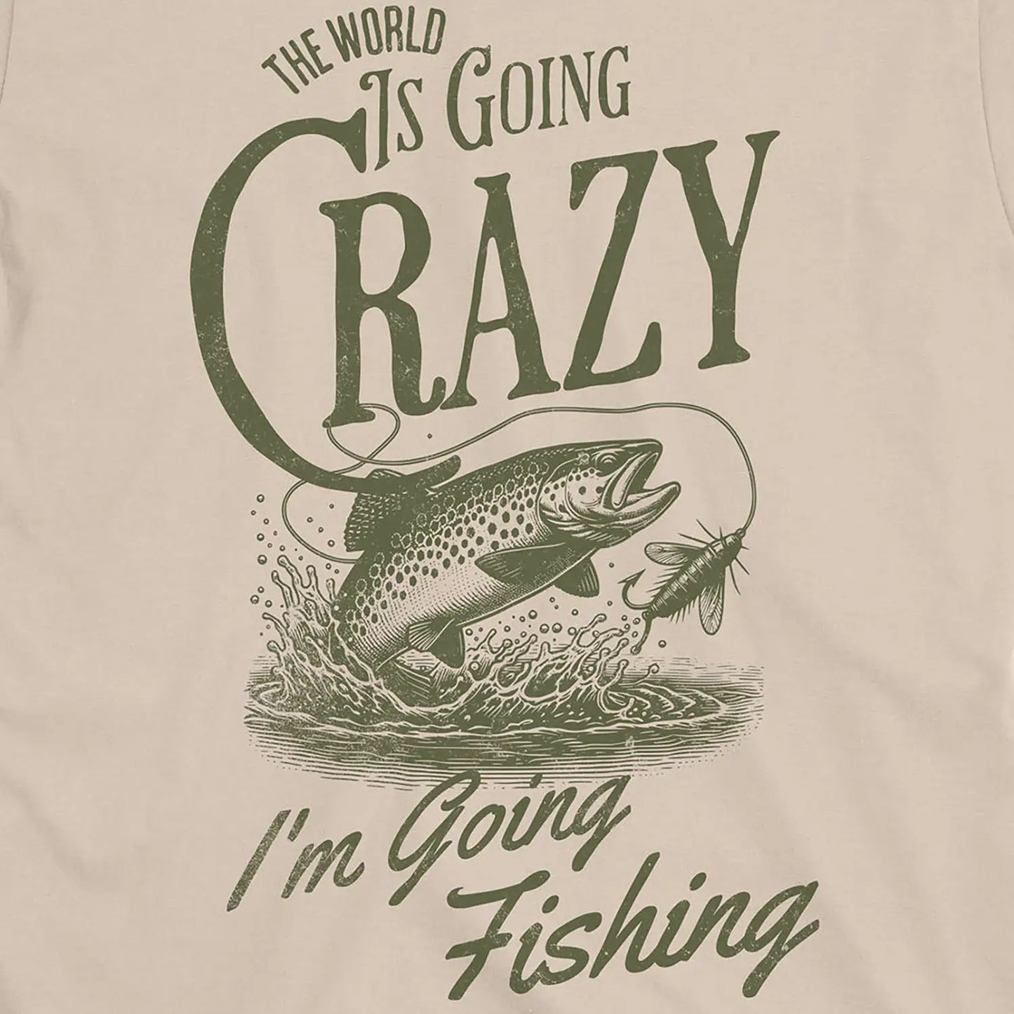 Sand, The World Is Going Crazy Tee – fish-room