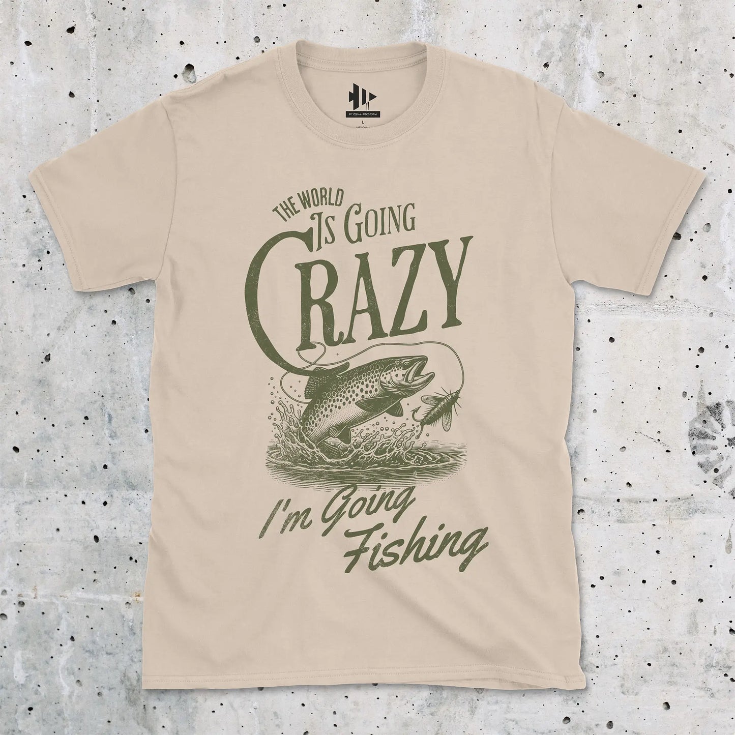 Sand, The World Is Going Crazy Tee – fish-room