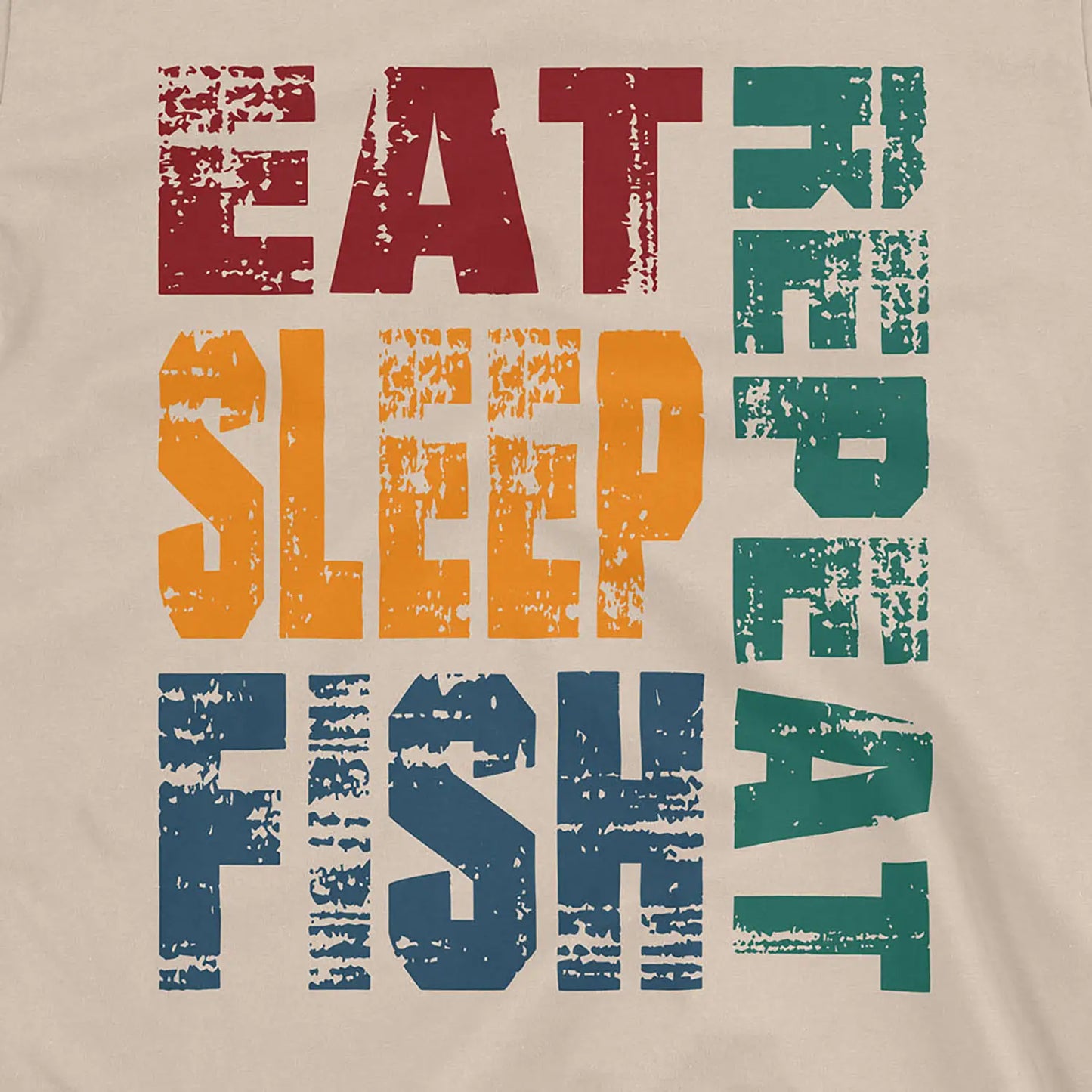 Sand, Eat Sleep Fish Repeat  Tee – fish-room