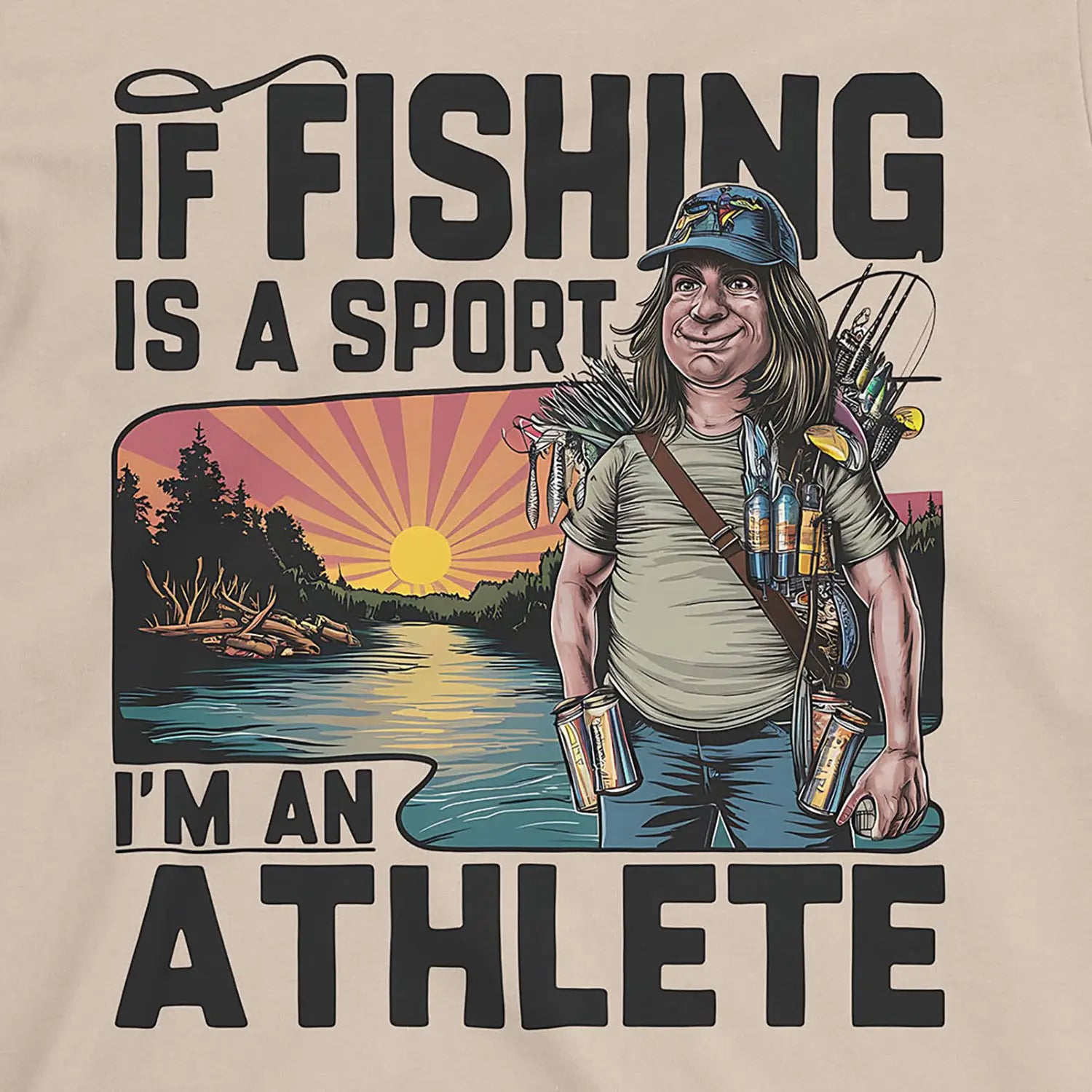 Sand, Fishing Athlete Tee – fish-room