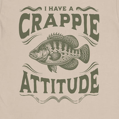 Sand, I have a Crappie Attitude Tee – fish-room
