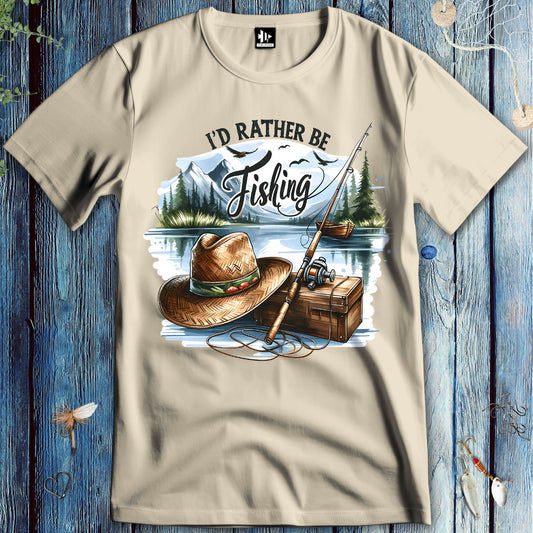 I'd Rather Be Fishing T-Shirt