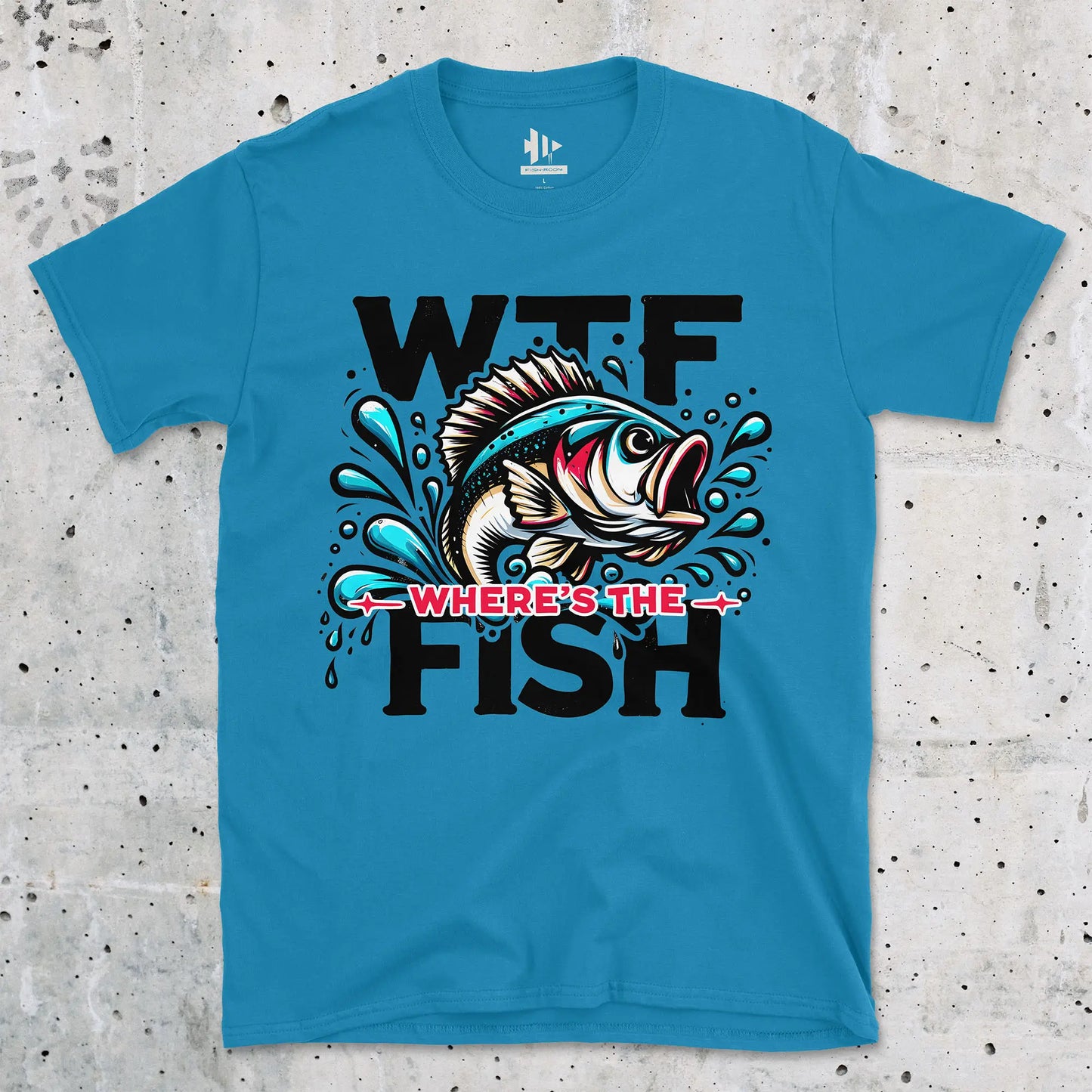 Sapphire, WTF: Where's the Fish?  Tee – fish-room