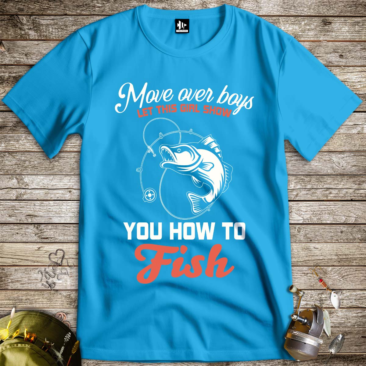 Move Over Boys Tee-funny fishing t shirt-FISH-ROOM LLC