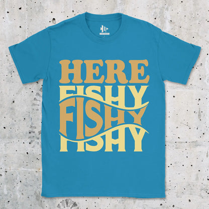 Sapphire, Here Fishy Fishy Tee – fish-room