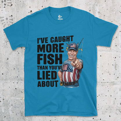 Sapphire, I've Caught More Fish Than You Lied About USA Tee – fish-room