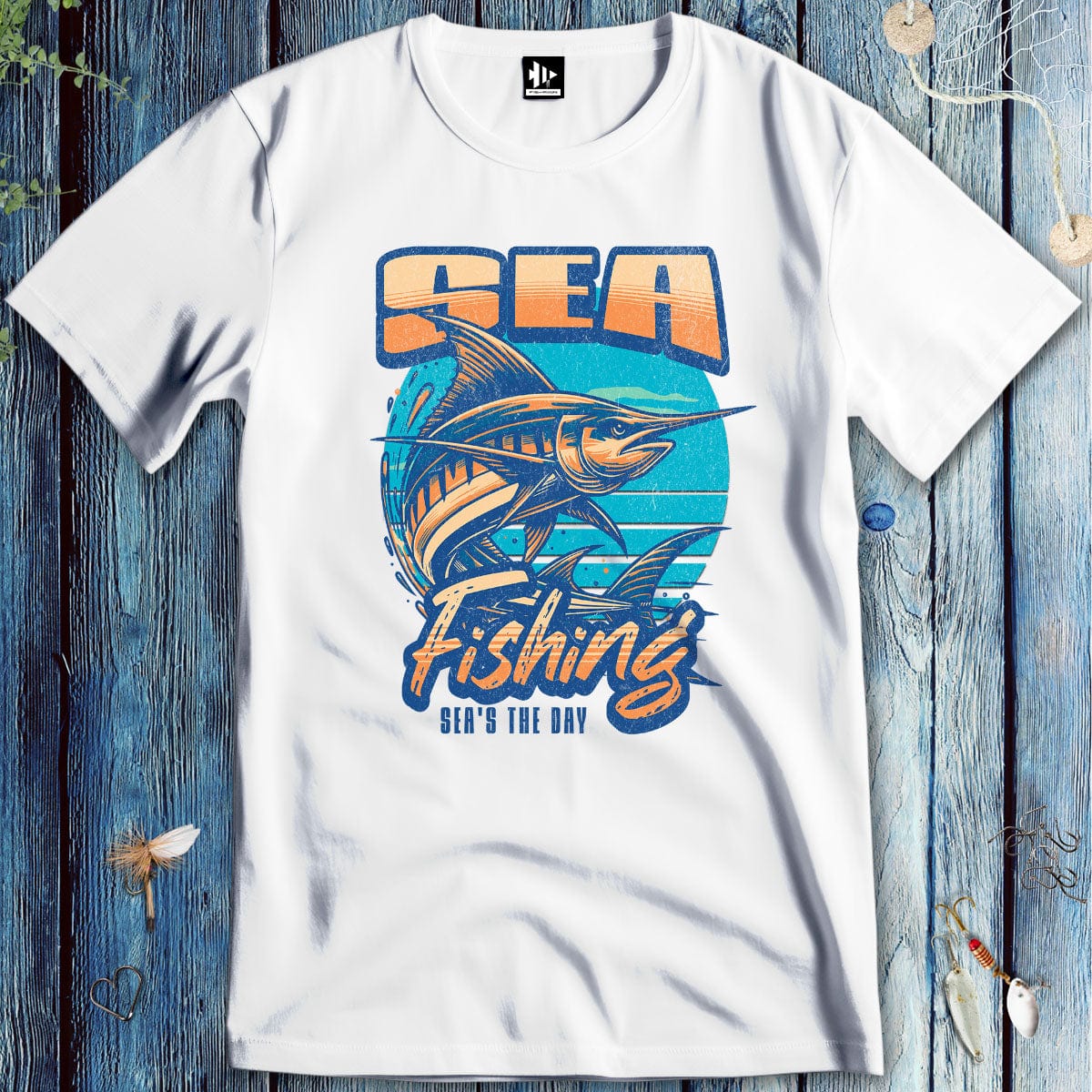 fish-room llc T-Shirt White / S Sea Fishing, Sea's the day  T-Shirt