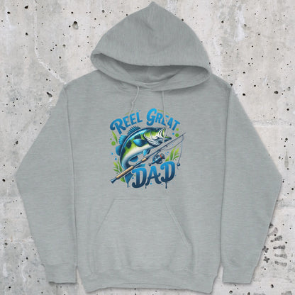 Sport Grey, Reel Great Dad Hoodie – fish-room