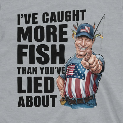 Sport Grey, I've Caught More Fish Than You Lied About USA Tee – fish-room